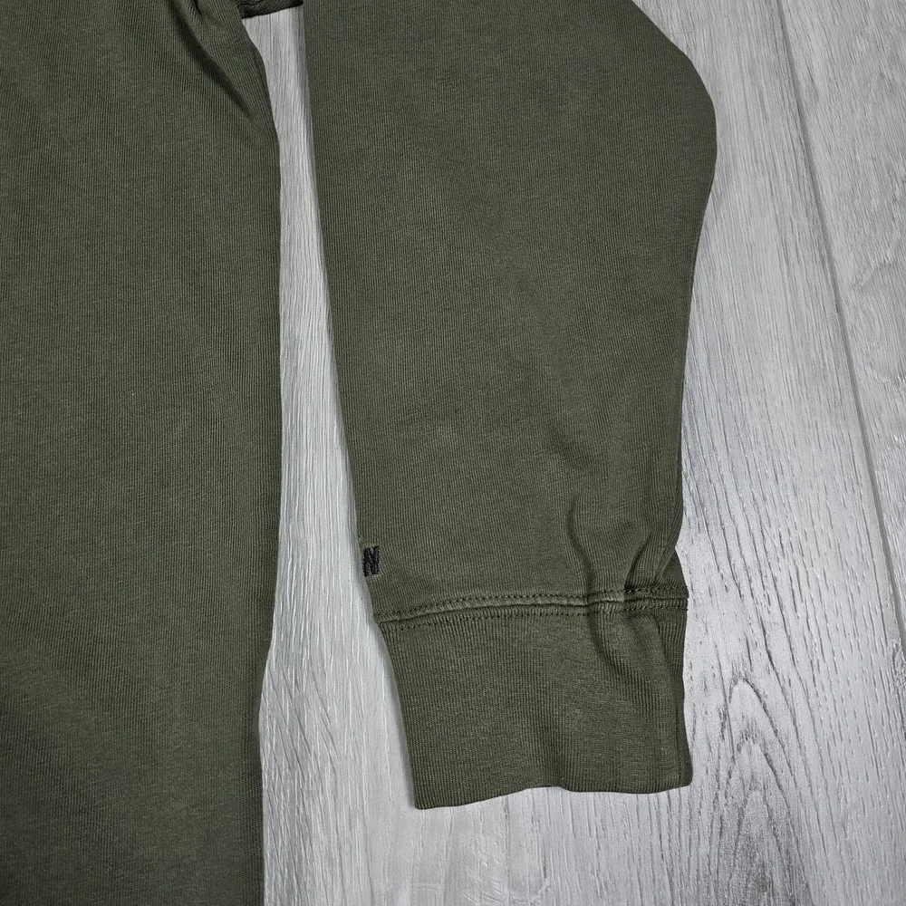 Nike Air Jordan Shirt Mens Small Green Long Sleeve Embroidered Jump Man Logo
